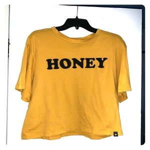 Yellow Honey Cropped Tshirt